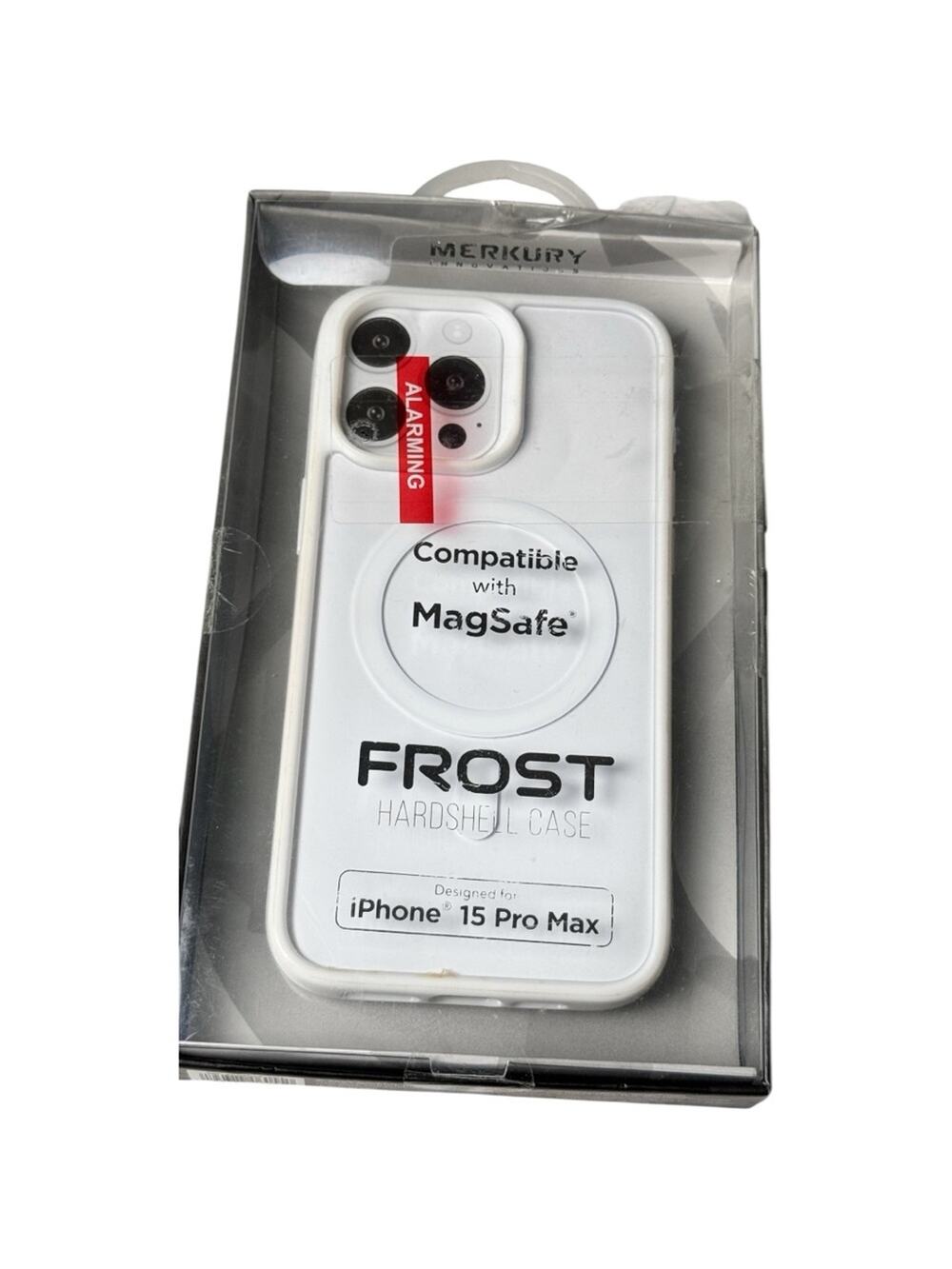Merkury Frost Hardshell Case for iPhone 15 Pro Max - White